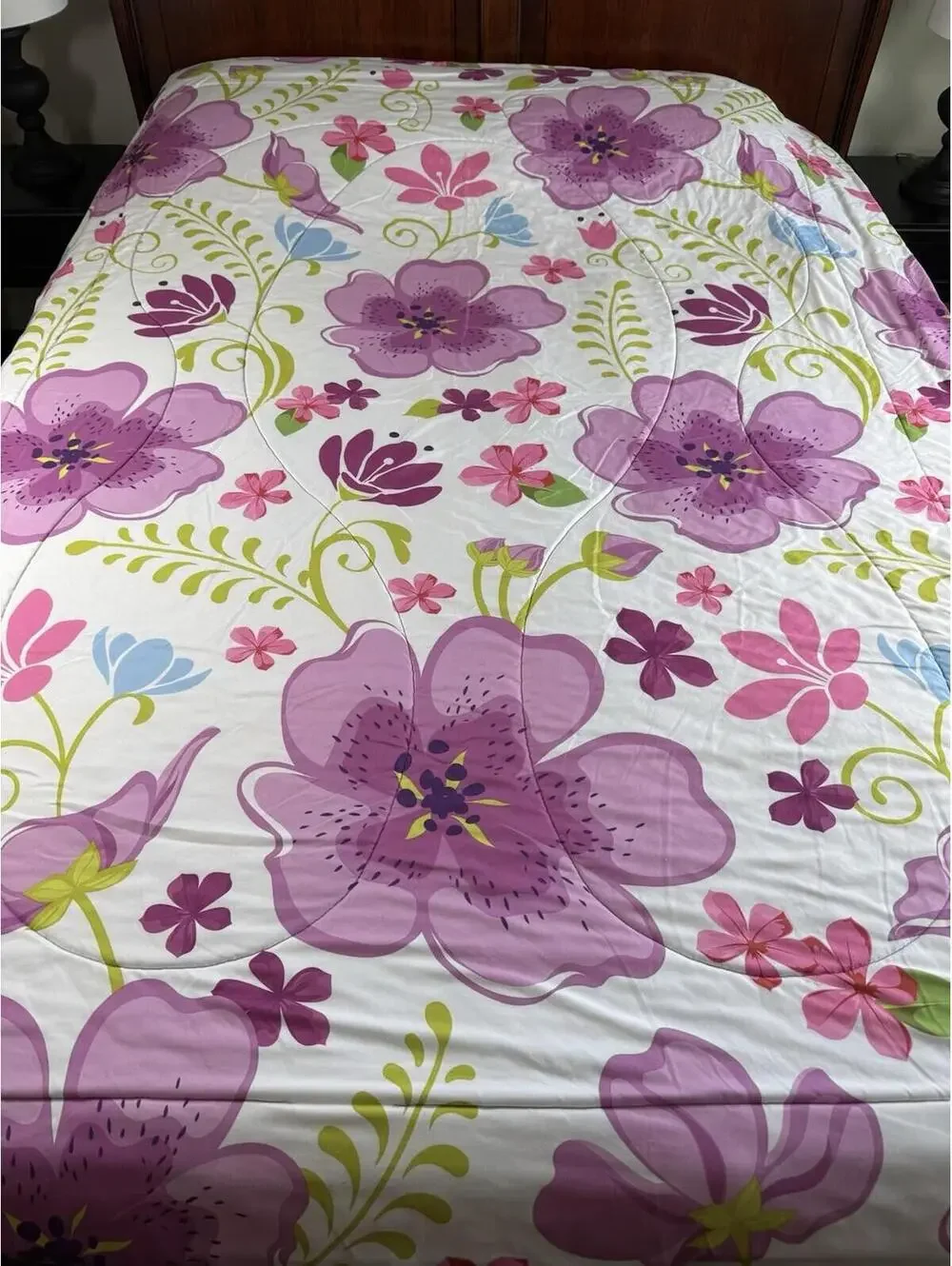 Disney Frozen Twin Comforter Anna Elsa Reversible Franco Kids Bedding